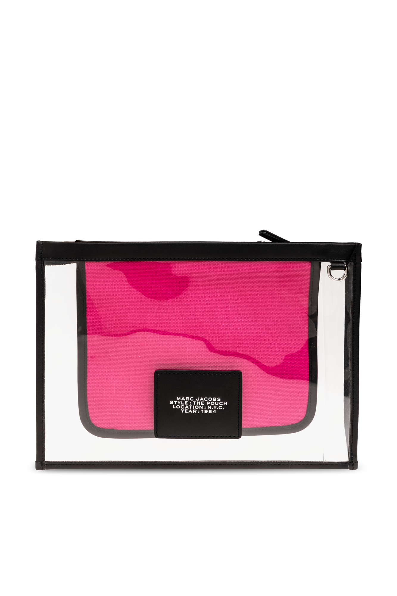 Marc Jacobs Rosa Lammnappa Clutch mit Nieten und store Schloss